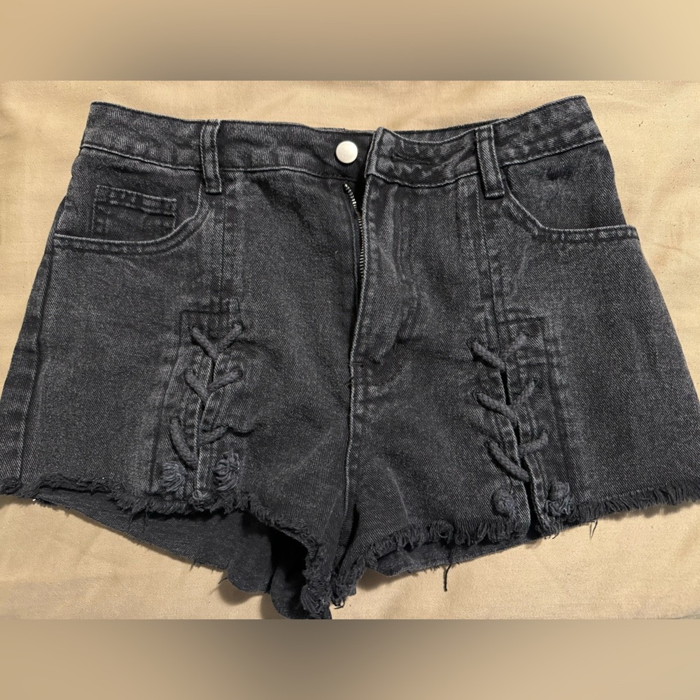 Honey Bella Black Denim Short